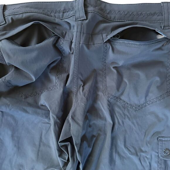 Eddie Bauer Horizon Collection Gray Hiking Capri Pants Size 2 Petite - Picture 9 of 14